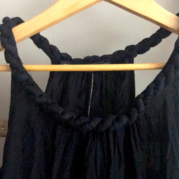 Black Zara Maxi Braided Dress - Picture 2 of 3